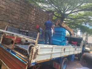 loading medical waste incinerator 203